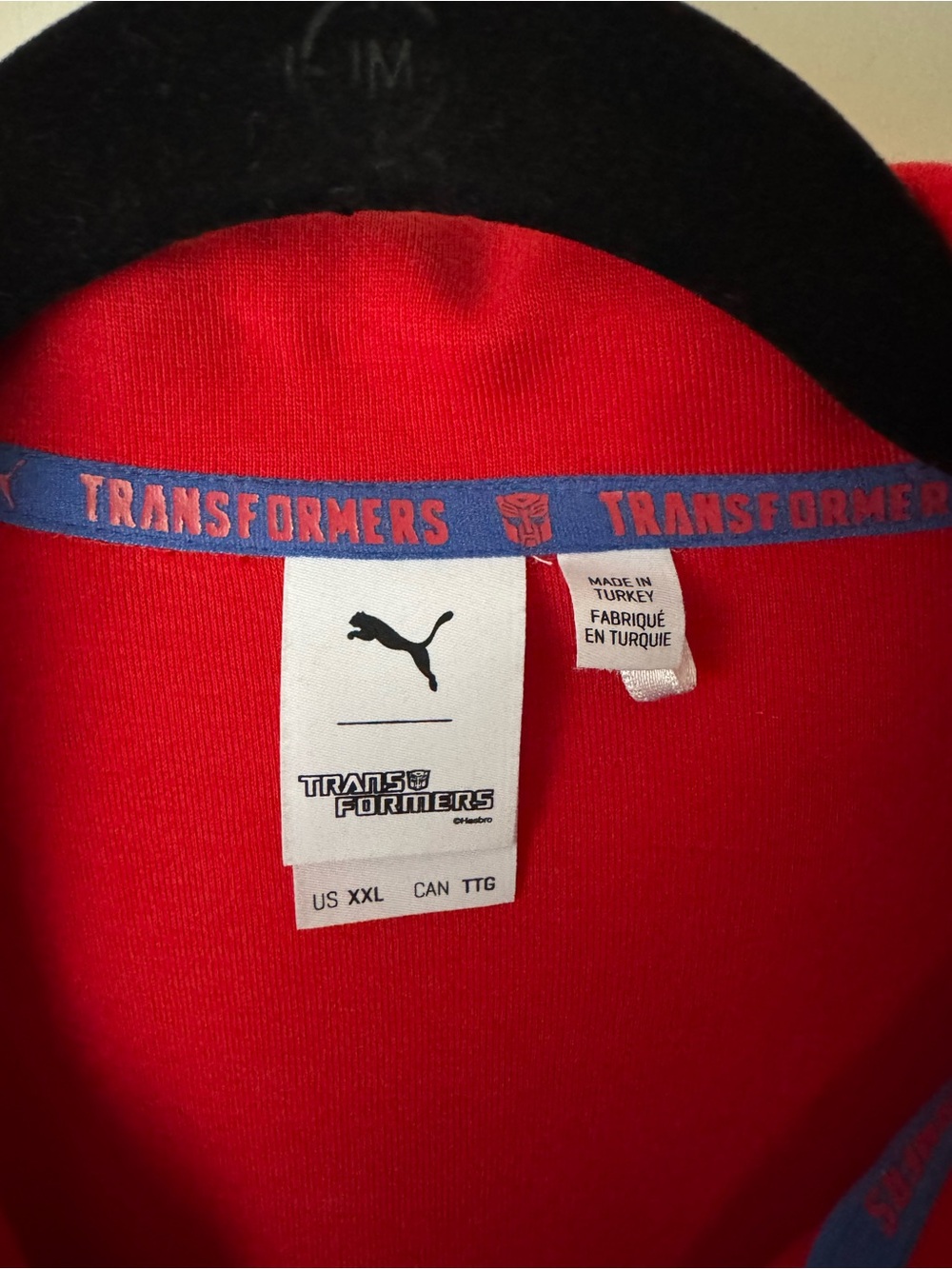 Men’s PUMA x Transformers T7 Optimus Prime Track Jacket in Red Blue - Picture 6 of 7
